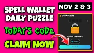 Spell Wallet Daily Puzzle Today 2 November | Spell Wallet Today Puzzle | Spell Wallet Secret Code