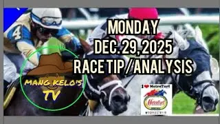 MMTCI/DECEMBER 29, 2025/MONDAY/Race Tip/ANALYSIS/PT 4:00PM/7RACES/ @mangkelostv2053