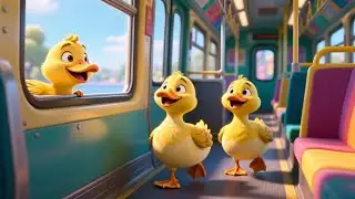 Animals on the Bus Go Fun Fun Fun | Animal Sounds Bus Rhyme for Kids | Nursery Rhymes for Children