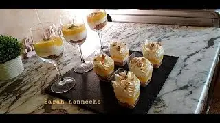 تحلية الليمون بكريمة الجبن  Verrinnes au citron et crème mascarpone