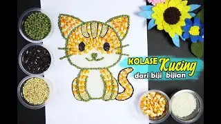 Cara Membuat Kolase Kucing Dari Biji Bijian | SBDP Kelas 1 Tema 3