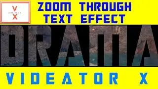 ZOOM THROUGH TEXT EFFECT || VIDEATOR X || FILMORA 9.2 ||