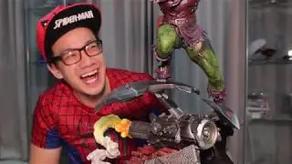 GUE SANGAT TERPUKAU DAN SUPER TEGANG WAKTU UNBOXING XM STUDIOS GREEN GOBLIN SPIDERMAN!! GOKIL!!!