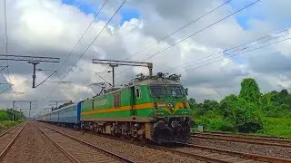 HIGH SPEED WAG9 LEADING NMG TRAIN - NEW MODIFIED GOODS RAKE FURIOUS MOVING NEAR RAILGATE || Er