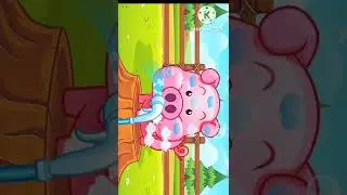 A pig how to take a bath and brush their teeth you see and enjoyed it so much#viralshorts