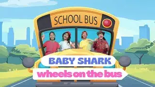 Baby shark and Wheels on the bus| Kids Rhymes| Bounce panda
