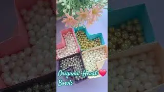 Diy Bowl With paper Using Origami Techniques | @instantcrafts