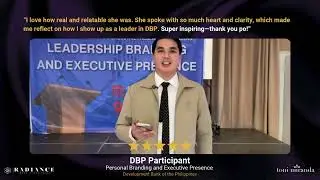 Leadership Branding and Executive Presence | Inspiring Motivational Keynote Speaker Philippines