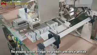WIN-WIN PACK Side-loading Wrap Around Case Packer for Tetra Pak Milk Cartons #casepacker