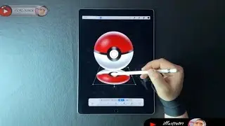 Pokemon topu dijital çizim, procreate nasıl kullanılır? İpad pro ile procreate çalışmaları