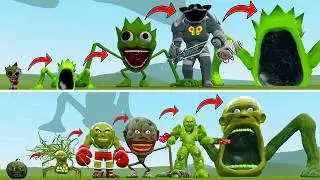 I DISCOVERED NEW EVOLUTIONS OF MONSTER KING SPRUNKI LIME VS MONSTER KING LINGANG MELON IN GARRYS MOD