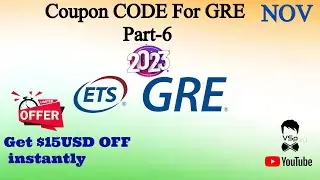 GRE Discount Coupon By ETS Part-6 | Save money while booking GRE | Book HOME-based GRE | GRE Exam