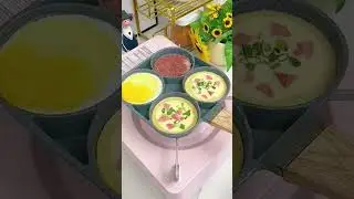 Egg frying pan with 4 compartments #Shorts #trangreview