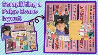 SCRAPLIFTING a Paige Evans layout! USE YOUR WASHI TAPE! 