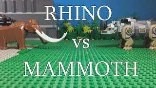 Lego Rhino vs Mammoth