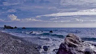 Relaxing Mediterranean Sea Waves Crashing at Galeazza Pebble Beach - Sleep and Meditation - ASMR