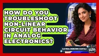 How Do You Troubleshoot Non-linear Circuit Behavior In Analog Electronics?