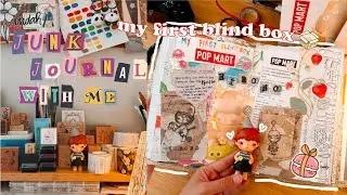 junk journal with me ✂️- Hirono Pop Mart Blind Box 📦 - scrapbooking, documenting memories, tips