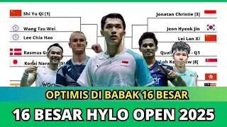 HYLO OPEN 2025 ROUND 16 SCHEDULE #hyloopen2025