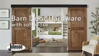 Johnson Hardware&reg; 200WM Wall Mount Door Hardware with Soft-Close in bedroom