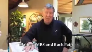 iMRS 2000 PEMF testimonial for Low Back Pain