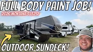 SUNDECK!? 2026 Montana 3532SP | Living Room Kitchen Combo is AWESOME!