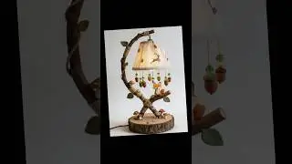 ✨ Handmade Wooden Vase & Lamp | Natural Wood Art Beauty 🪵💡#homedecor #naturaldecor #artisanmade