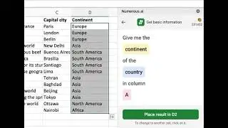 ChatGPT within Excel and Google Sheets