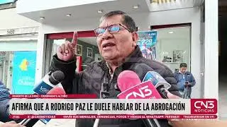 A RODRIGO PAZ LE DUELE HABLAR DE LA ABROGACIÓN DEL DS 5503