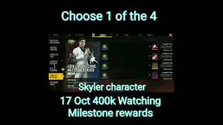 Freefire 17 Oct 400k Watching Milestone rewards (live streaming 6:00 PM ) #FGFasterGaming #shorts