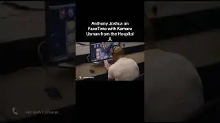 Anthony Joshua in GOOD SPIRITS while on FACETIME with Kamaru Usman 🙏🙏 #trending #boxing #AJ #ufc
