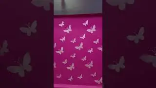 butterfly Wall painting with bedroom #painting #painting #shorts