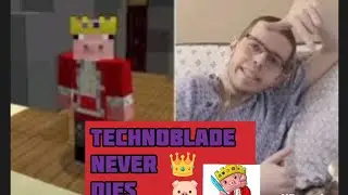 TECHNOBLADE NEVER DIES. 👑 🐷 ❤️&zwj;🔥.   #minecraft #technoblade #edit #technobladeneverdies