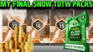 MY FINAL TEAM OF THE WEEK PACKS WITH SNOW *OVER 500 TOTAL* | MADDEN 19 ULTIMATE TEAM