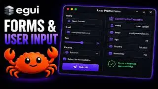 egui Forms & User Input 🦀