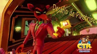Desafio de Pinstripe en Pista Zepelin CRASH TEAM RACING NITRO FUELED