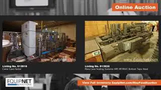 May 17 Auction: Packaging and Processing Equipment