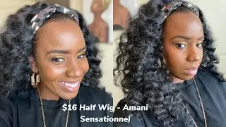 Half Wig of My Dreams! - Workout Wig under $16! - Amani