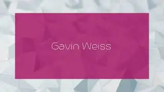 Gavin Weiss - appearance