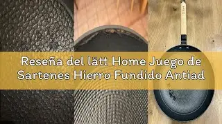 Rese&ntilde;a del l&auml;tt Home Juego de Sartenes Hierro Fundido Antiadherente Aptas para Cocina de Inducci&oacute;n G