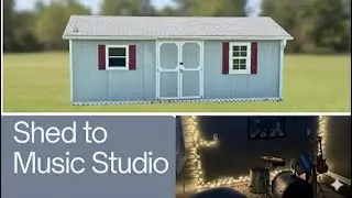 Turning A Backyard Shed Into A Music Studio (Timelapse Renovation)