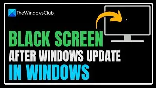 Black screen after Windows Update in Windows11