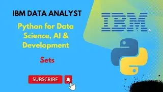 Sets || Python for Data Science, AI & Development || IBM Data Analyst