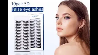 Lansteen 10 Pairs 5D False Eyelashes