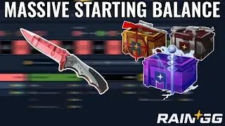ONE OF THE LARGEST STARTING BALANCES IN A LONG TIME! HUGE CASE BATTLES ON RAIN.GG