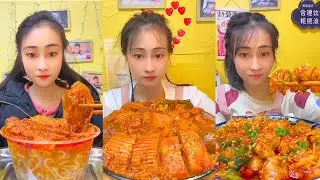Spicy Chinese Street Food Mukbang &ndash; Hotpot, Wide Noodles & Grilled Snacks #79