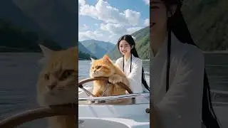Cat and Girl Friendship Moments You Must Watch Today! #catAndGirl #Cat #MastiBOX #AI