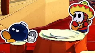 Paper Mario The Origami King Walkthrough Part 6 No Commentary Gameplay - Water Vellumental Shrine