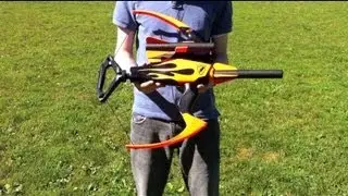 Nerf N-Strike Blazin' Bow - Range Test (Stock)