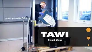TAWI Stainless Steel Lifting Trolley | Ergonomic material handling in cleanrooms